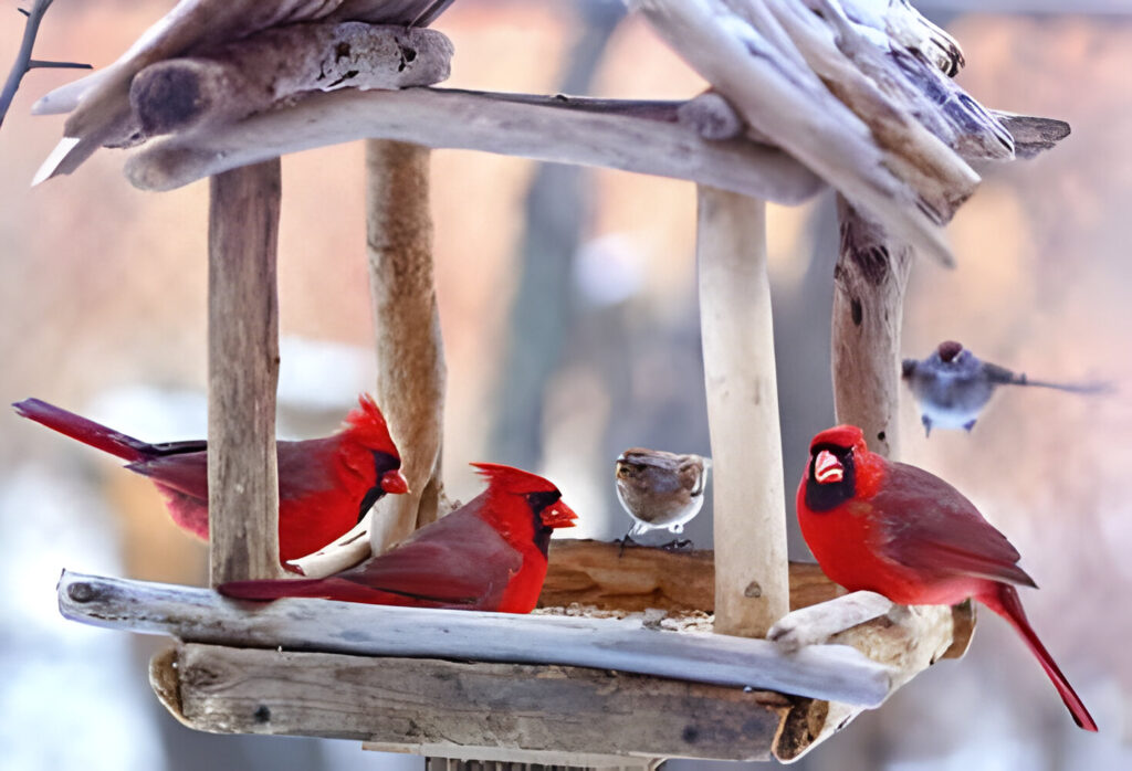 cardinal bird feeders